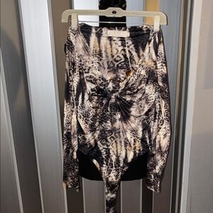 Stylish Animal Print Bodysuit